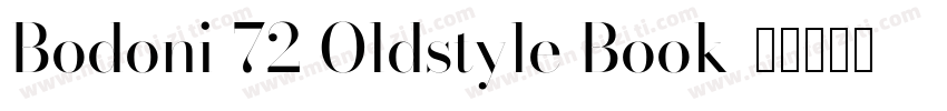 Bodoni 72 Oldstyle Book字体转换